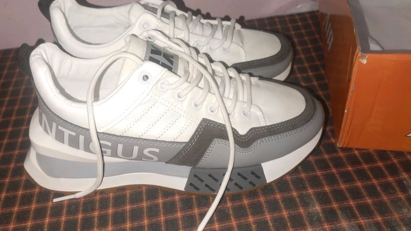 1 Pair Of School Shoes | White Color | New Shoe