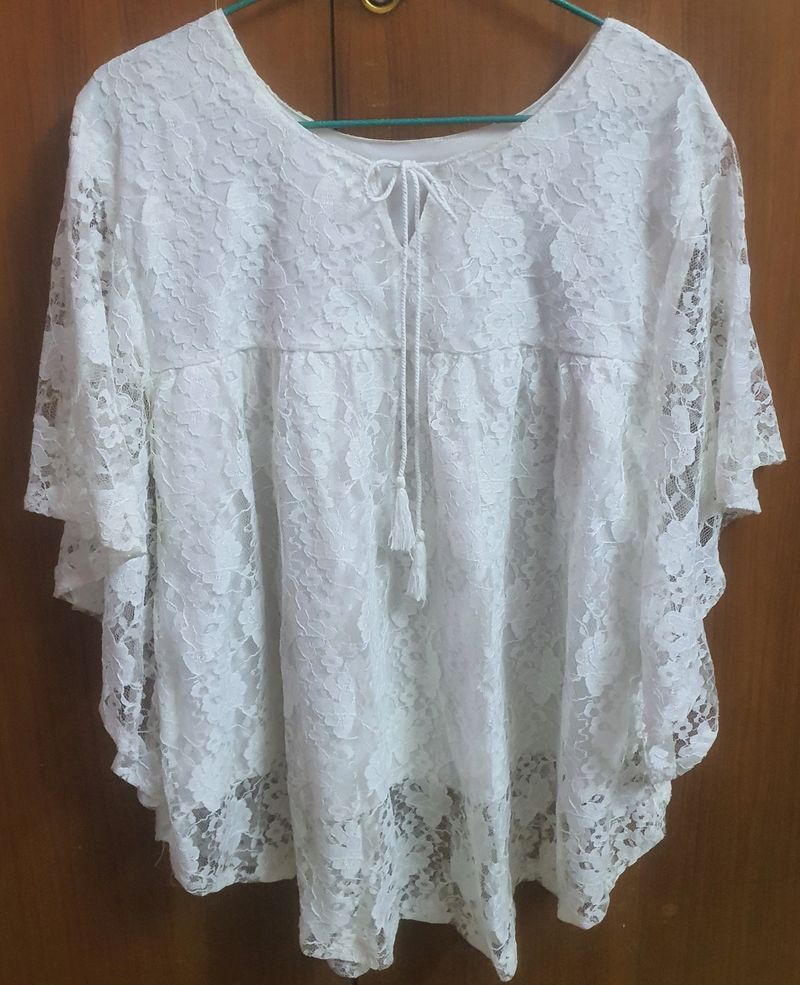 ✨️✨️Price DROP✨️✨️White Lace Top