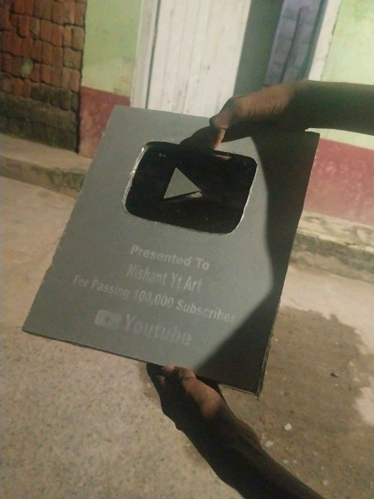 Silver Play Button