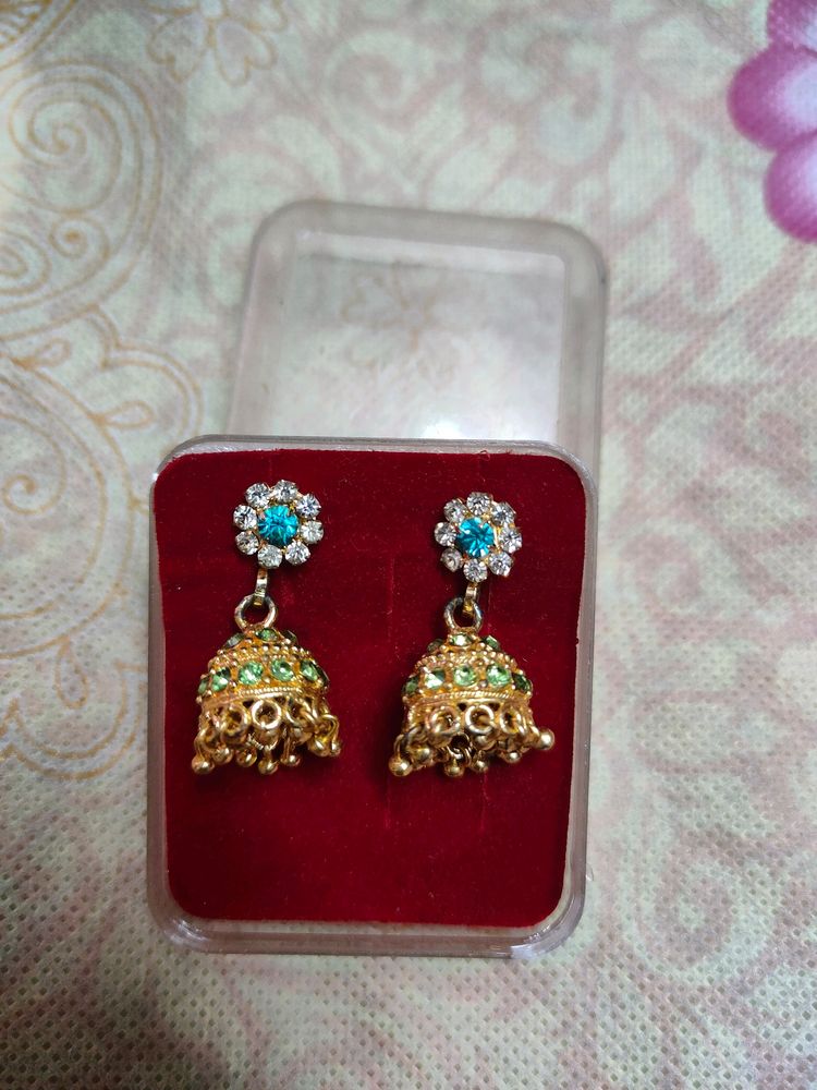 Stylish Blue Jhumka