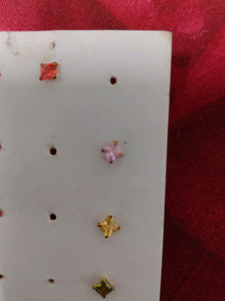 Nose Pin With Different Colour