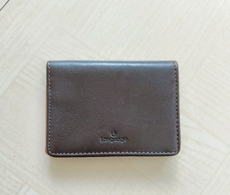 Language Dark Brown Cardholder