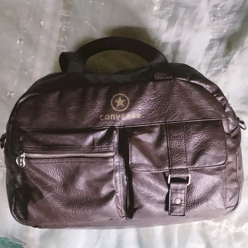 100% authentic  Leather Converse Duffle Bag