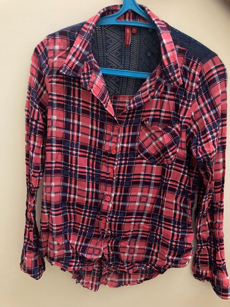 Lifestyle Checkered Shirt For Women