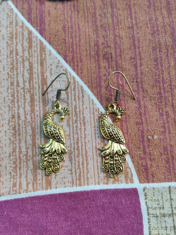 Peacock Themed Earrings