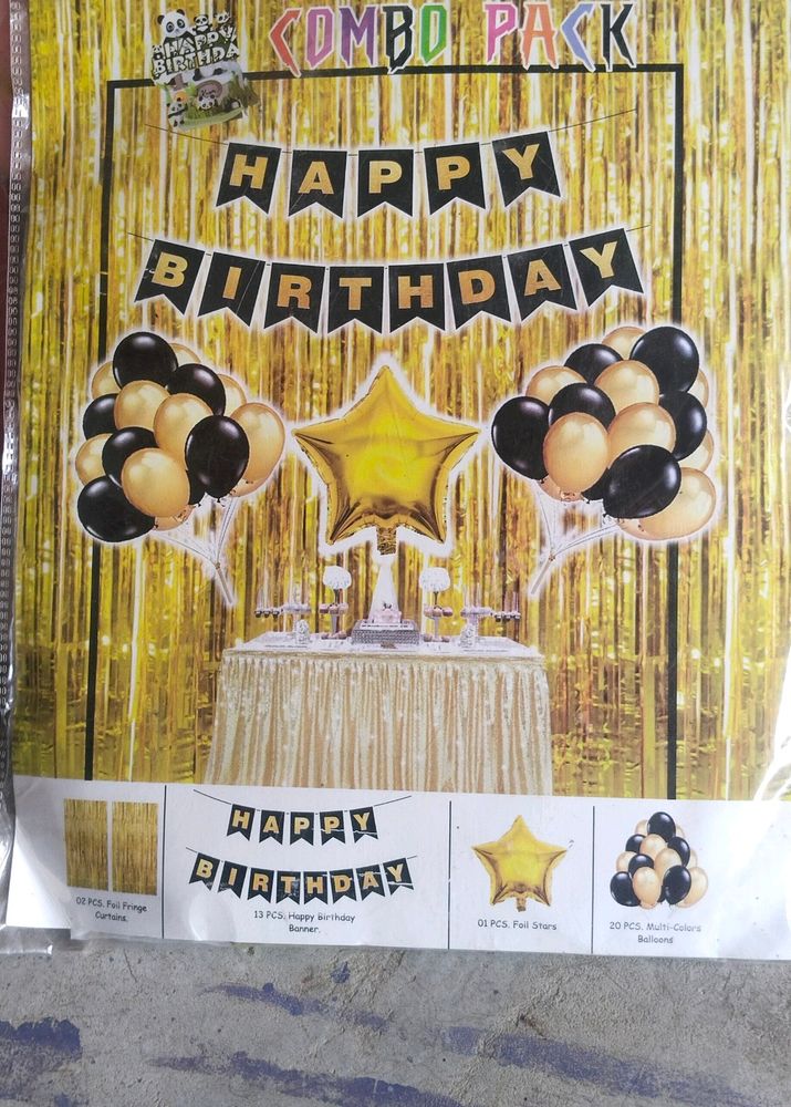 HAPPY BIRTHDAY 20 PCS MULTI BALLOONS 1PC STAR 23 C