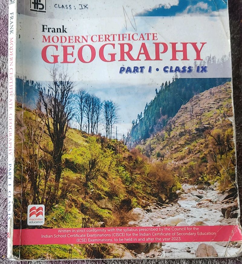 Icse Class 9 Frank Modern Certificate Geography.