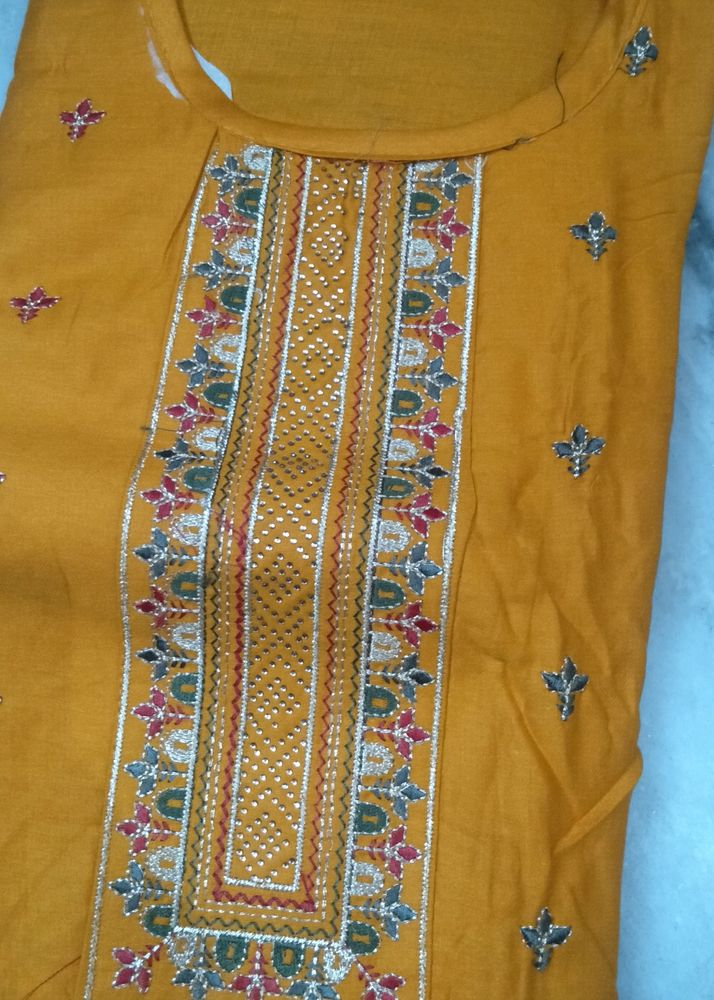 Totally New Unstitch Cotton Suit With Dupatta