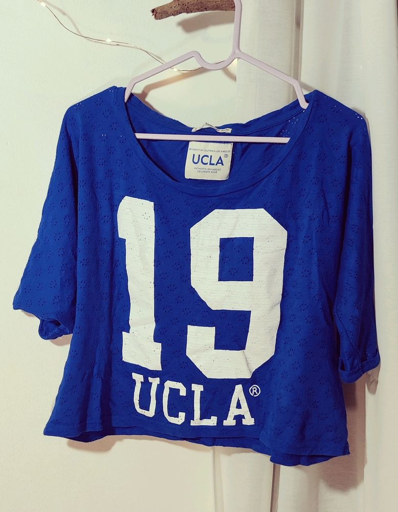 UCLA Crop Top In Small Size, Ultramarine Color