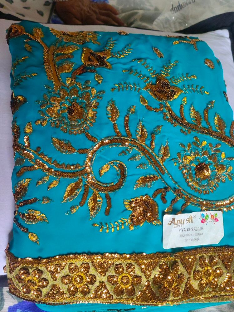 Sitara Work Bodred Saree