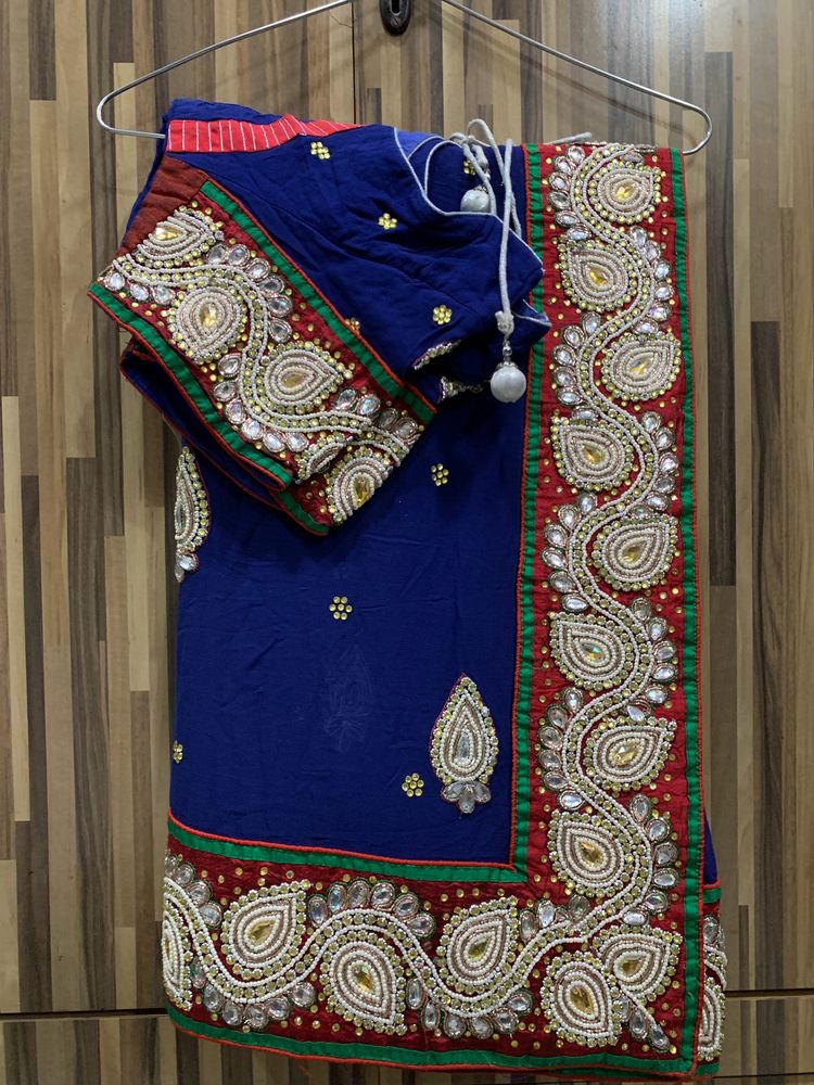 Royal Blue Exclusive Wedding Saree