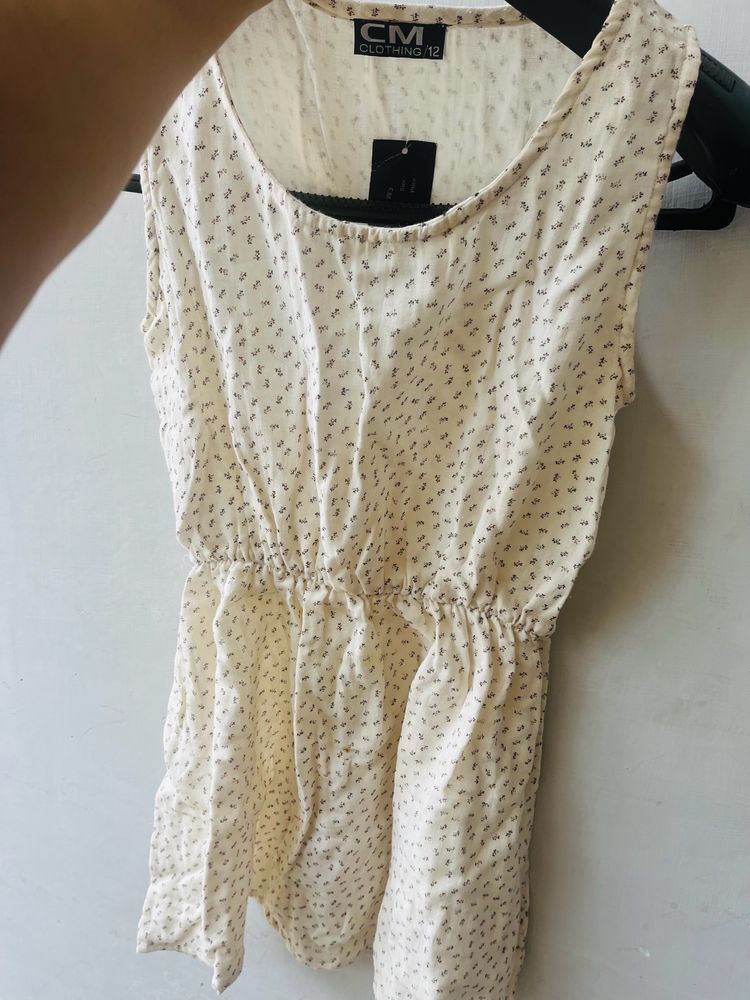 Cotton Playsuit Dress