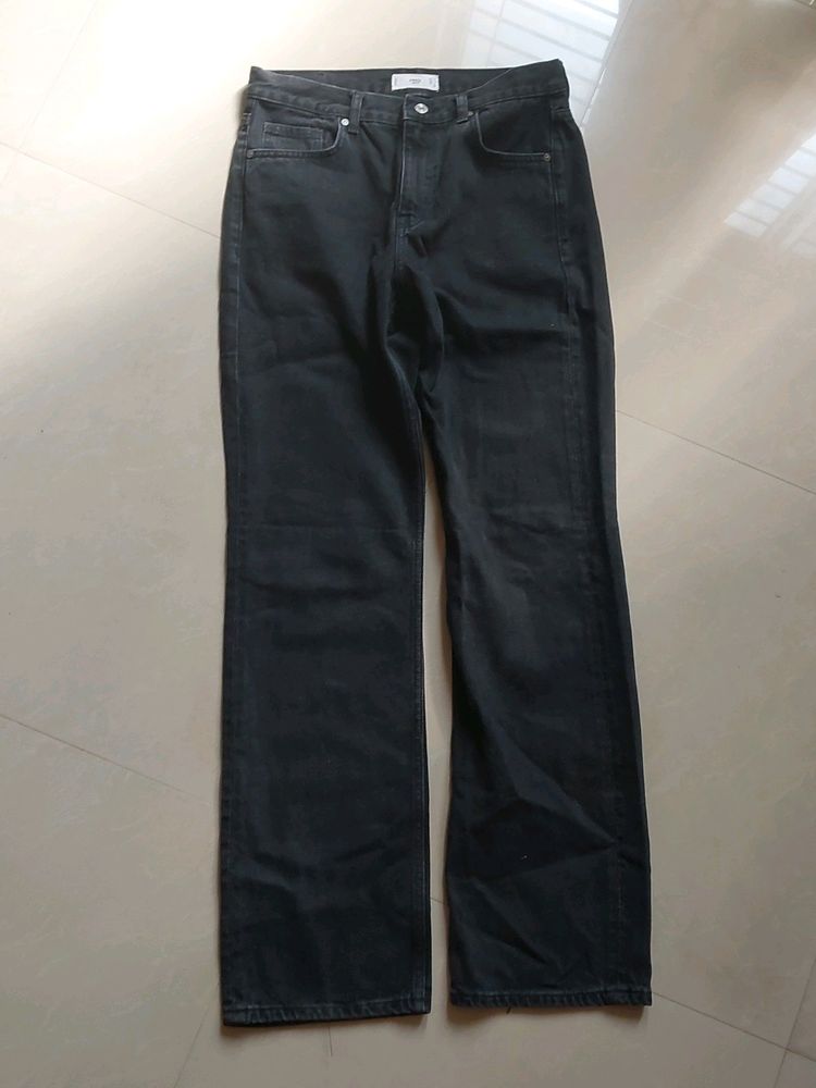 Mango Straight Fit High Waist Jean