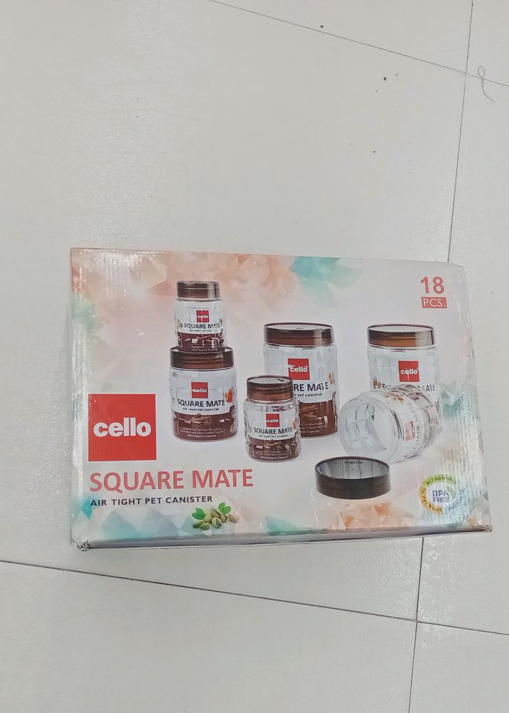 Cello Square Mate Airtight 18pcs Containers