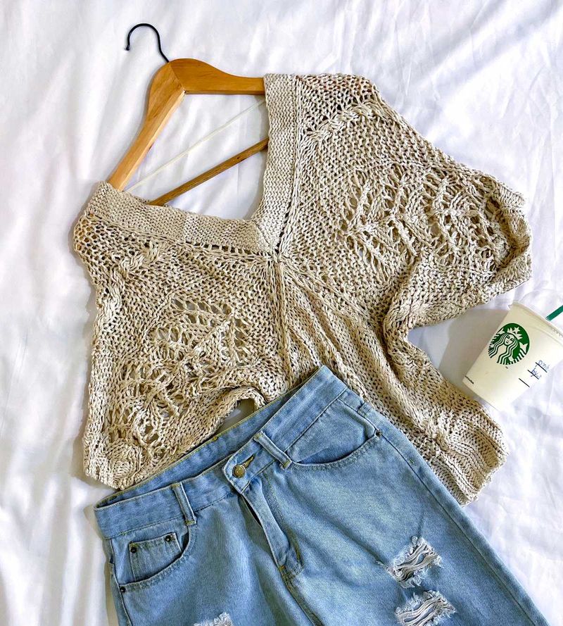 Pinterest Crochet Oversized Pullover Top