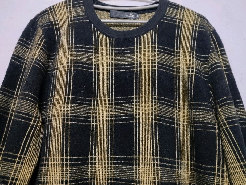 Checked Mens Pullover