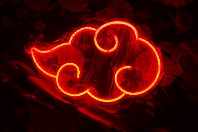 Akatsuki Anime Led Neon Sign Board