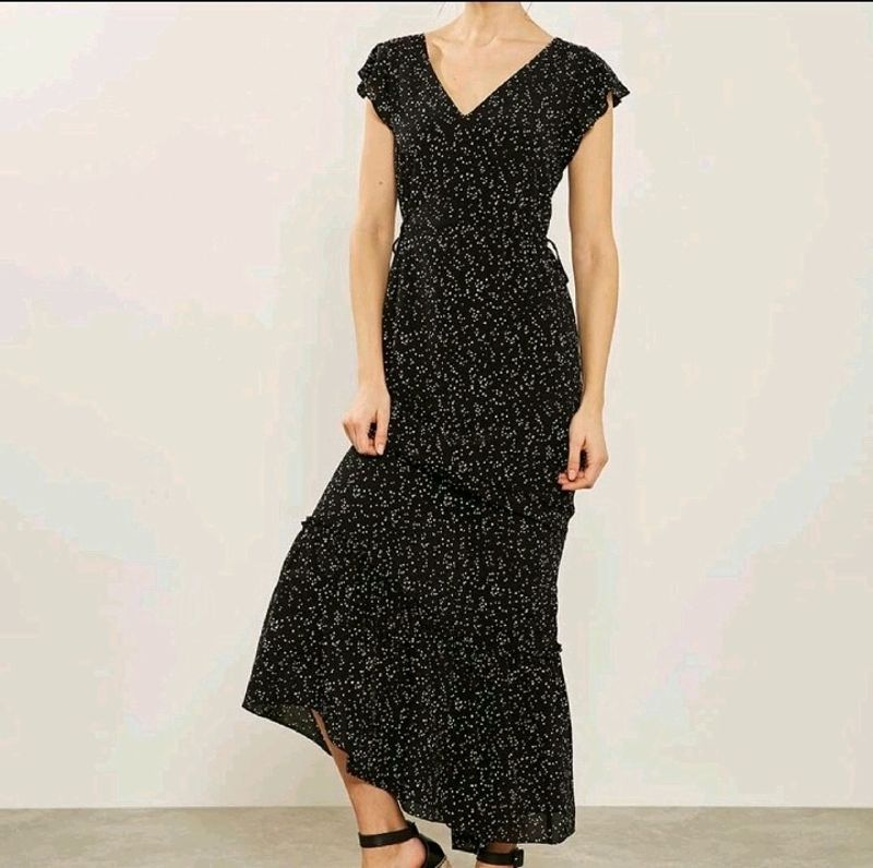 Small Polka Dot Wrap Dress