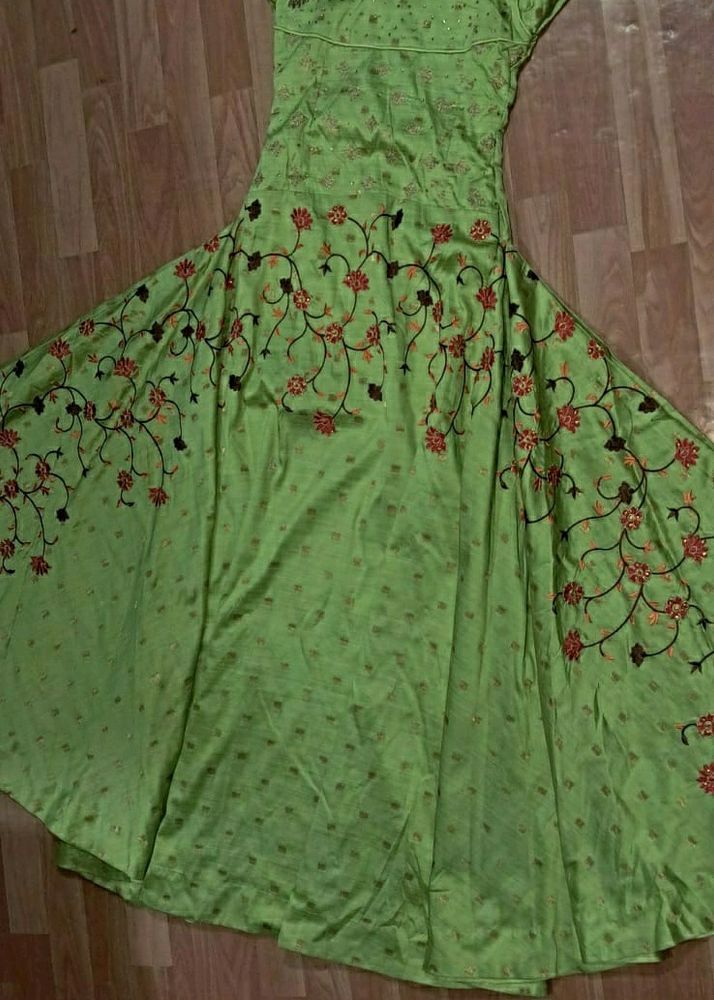 Pistachio Green Anarkali