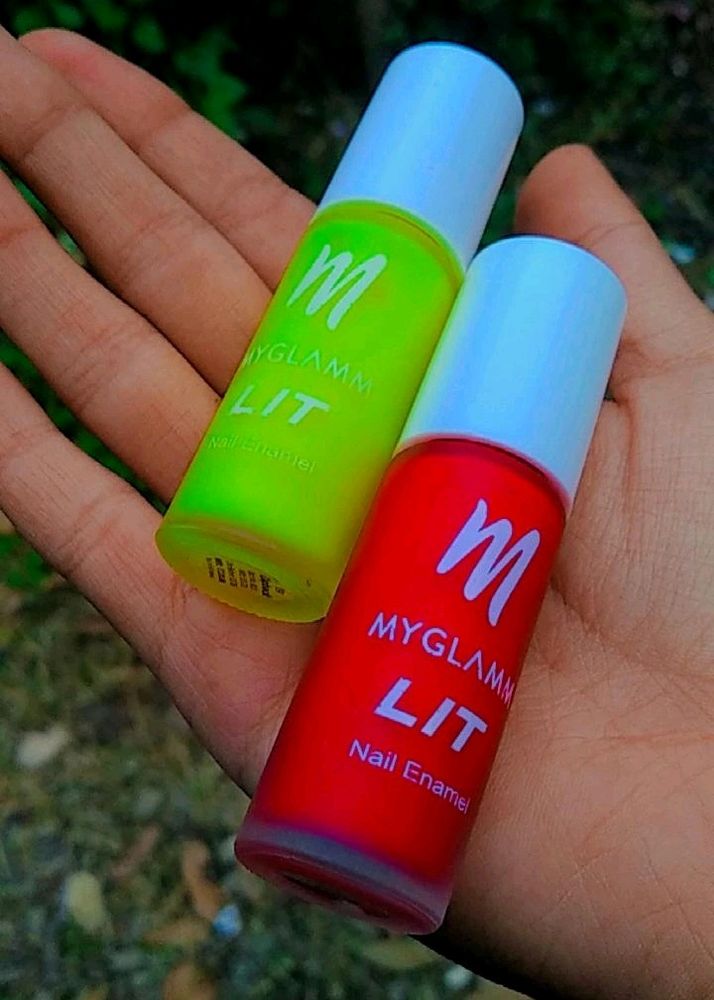 🌺Myglamm LIT Nail Enamel Pack Of 2