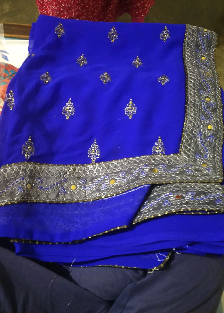 Royal Blue Saree