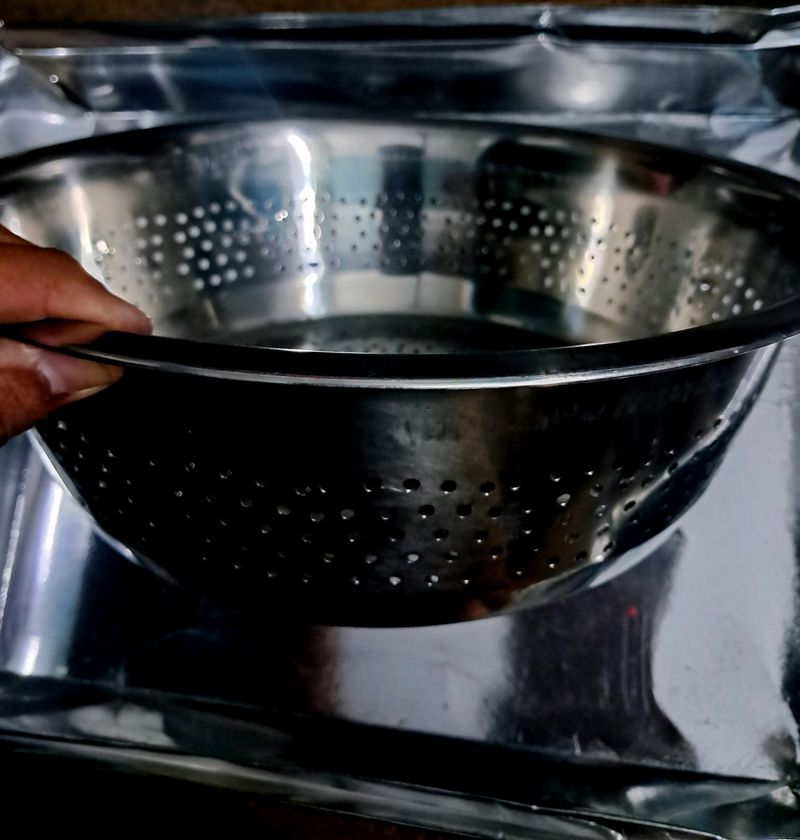 Stainless Steel Chinese Collander for Washing Ric