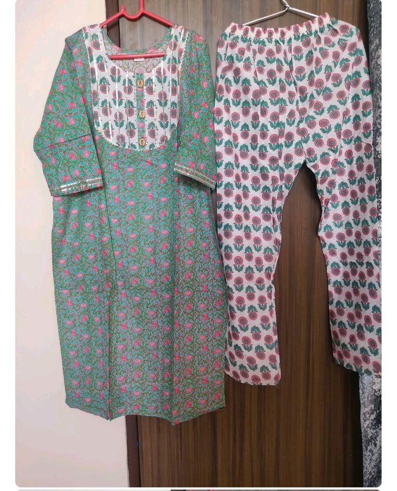 Cotton Kurta Set