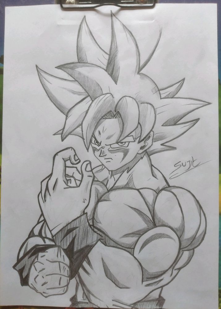 Goku Pencil Drawing