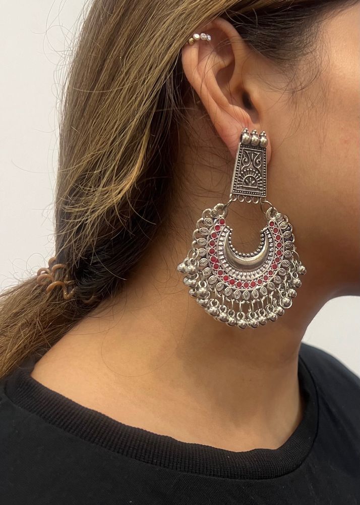 Bohemian Silver Earrings