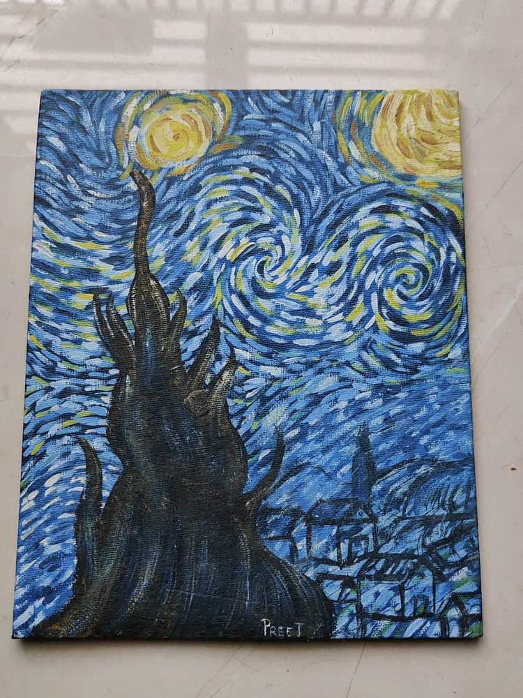 Van Gogh Stary Night Painting