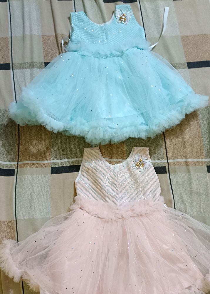 Combo Of 2 New Frocks For Baby Girl