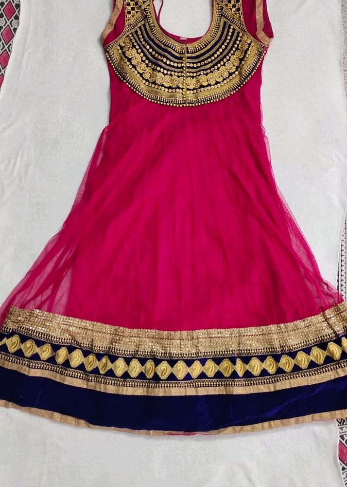 Amzing Pink Anarkali Like New