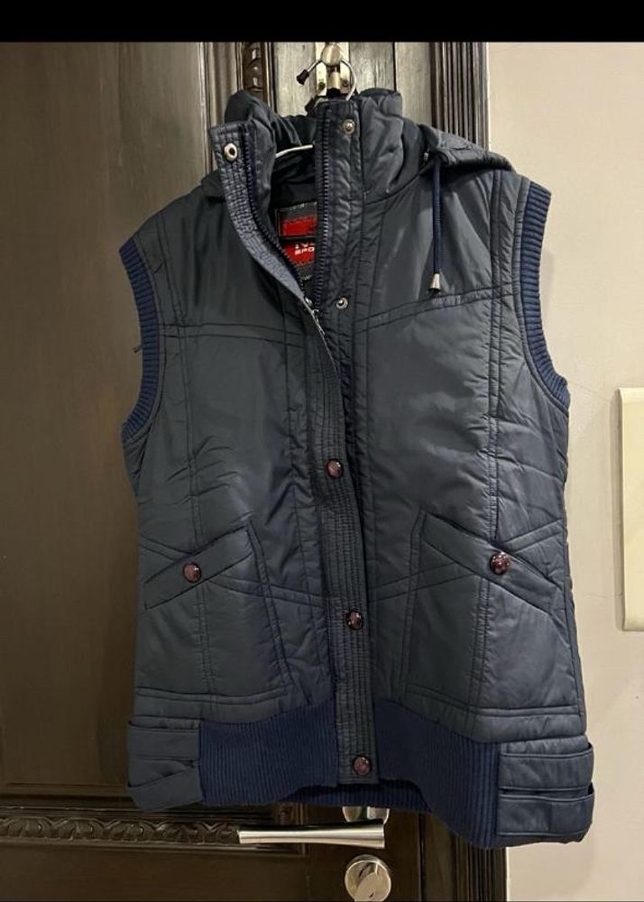 Navy Blue Puffer Jacket