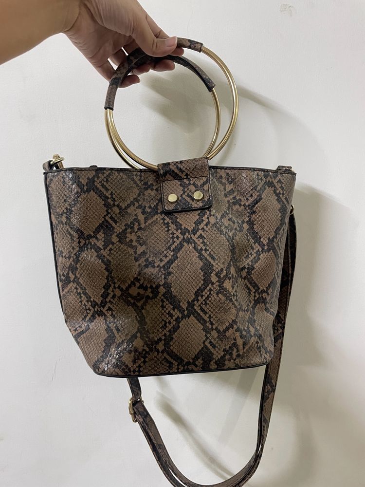 Snake Texture Handbag