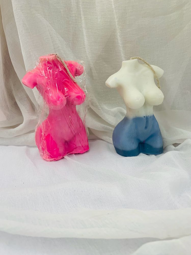 Set Of 2 Torso Candle