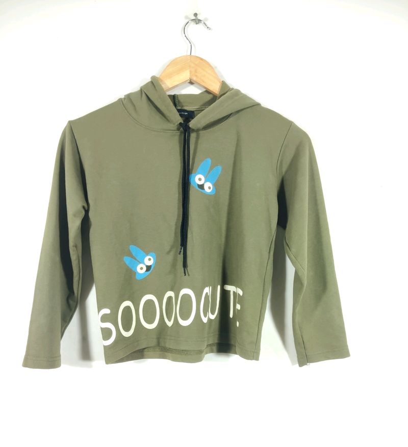 Atmosphere Olive Green Hoodie Top (Women's)