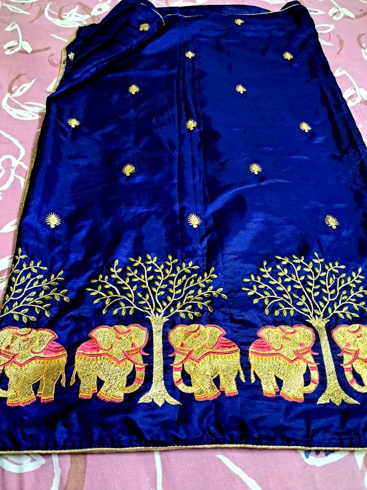 Navy Blue Saree