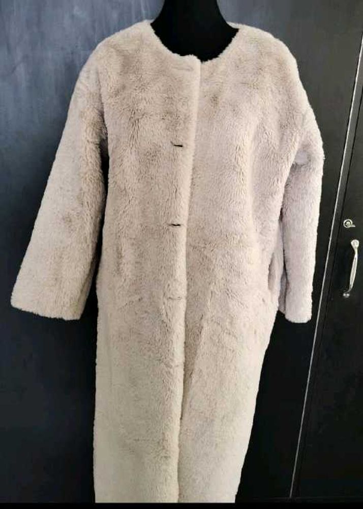 Beige Fur Coat Women🎀