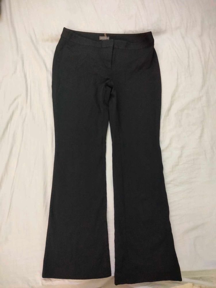 Low Rise Black Stretchy Boot Cut Trousers