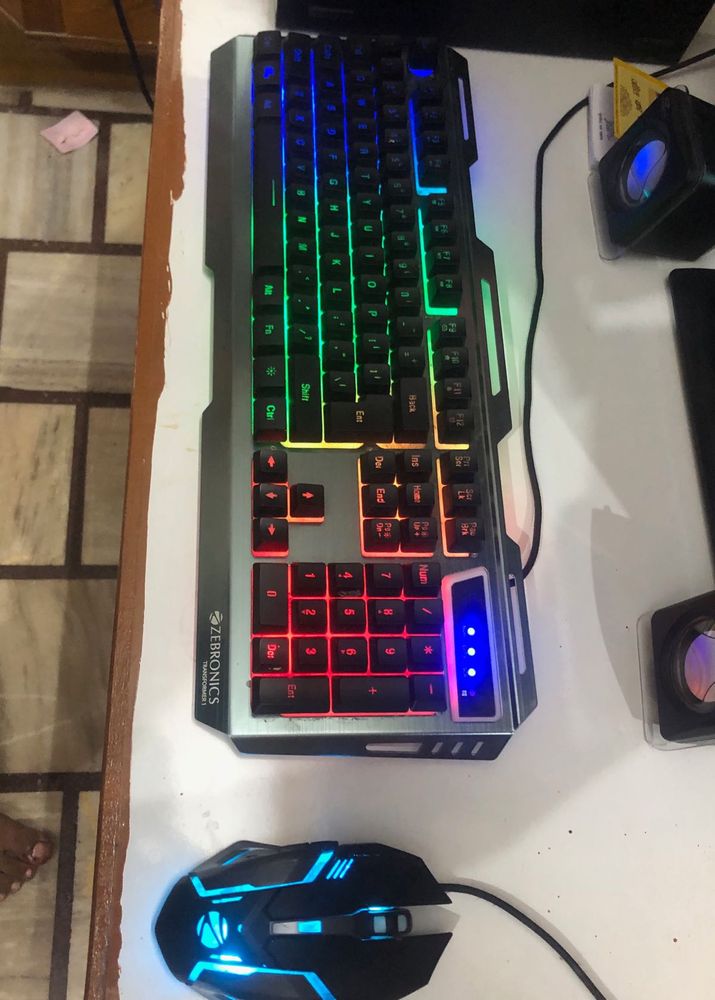 Zebronics Gaming Mouse And Keyboard Combo