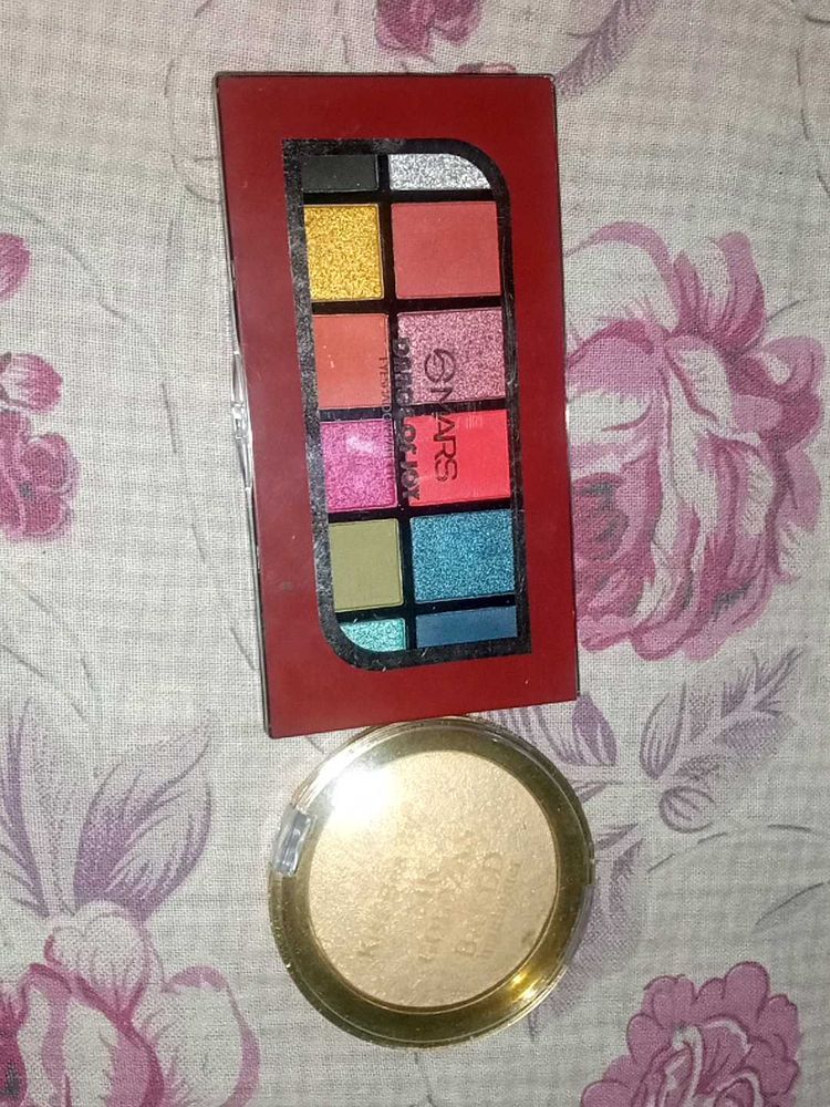 Eyeshadow Palette And Highlighter