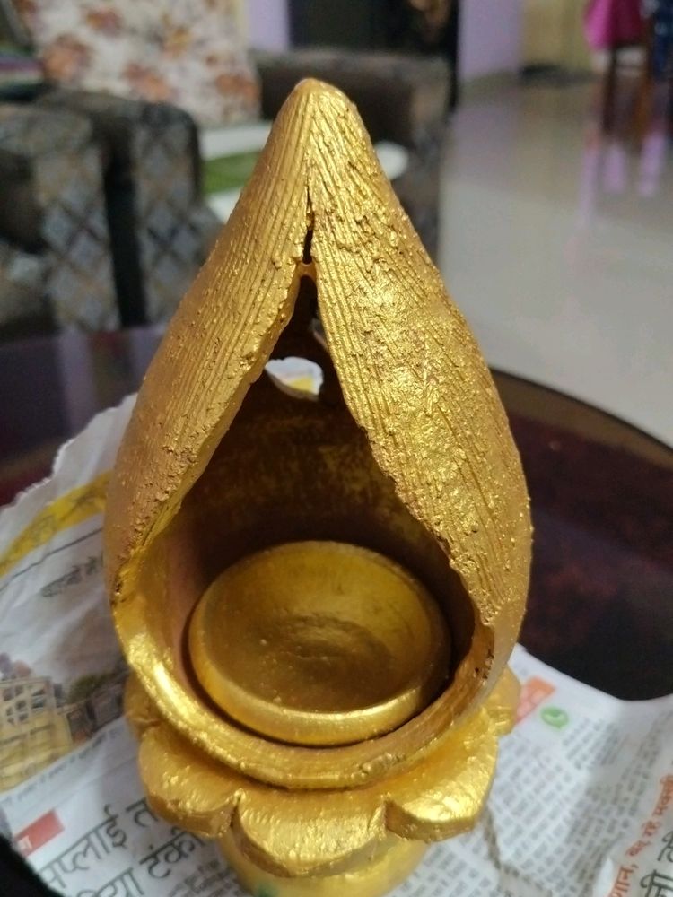 Golden Temple Diya Art For Festival Home