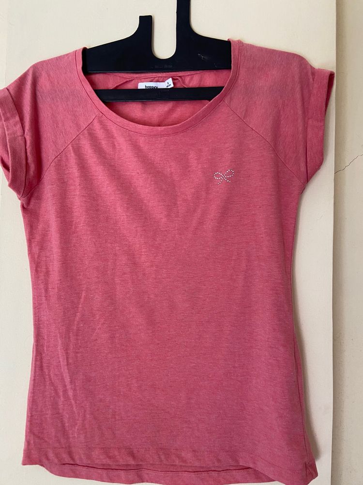 Bossini Tee - Pink Peach