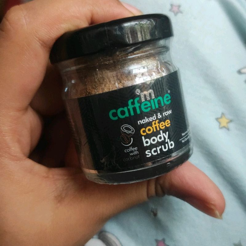 m caffeine naked & raw coffee body scrub