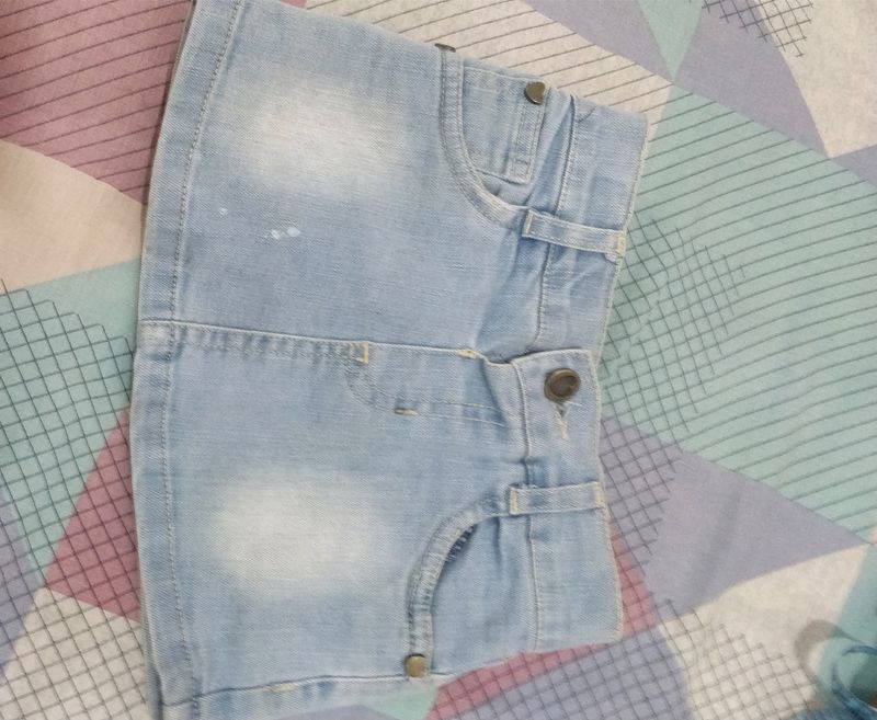 Denim Skirt For Kids