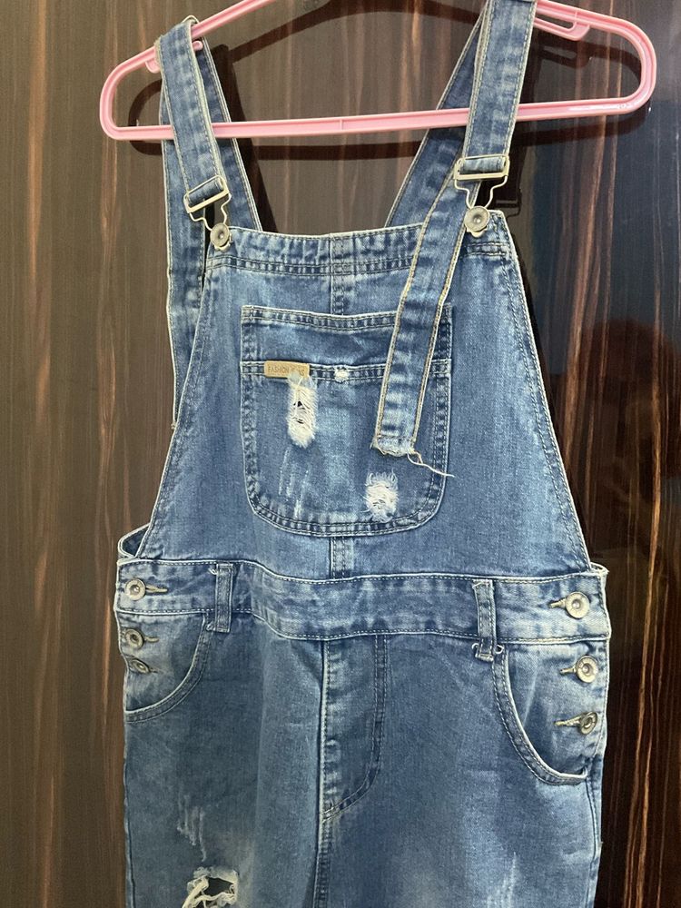 Blue Denim Overalls