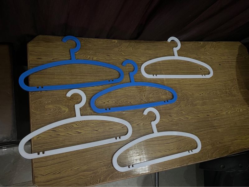 White And Blue Hanger - Pack Of 5