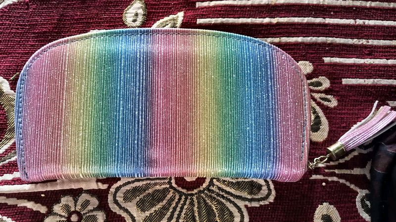 New Fancy Wallet With Glitter Look