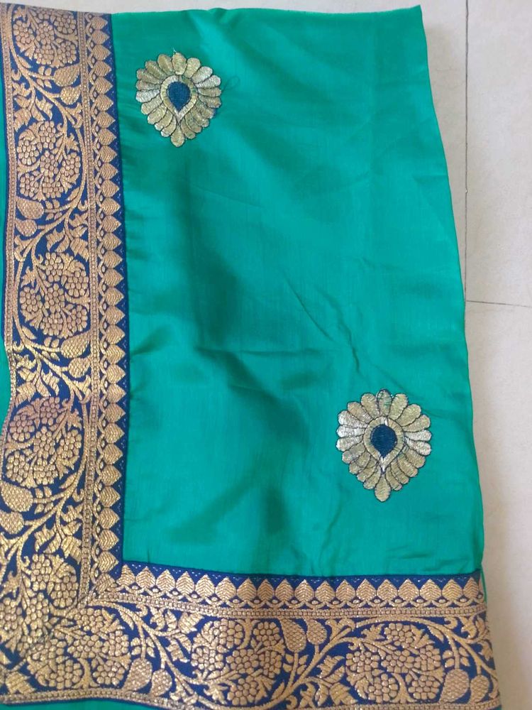 New Saree Sea Green