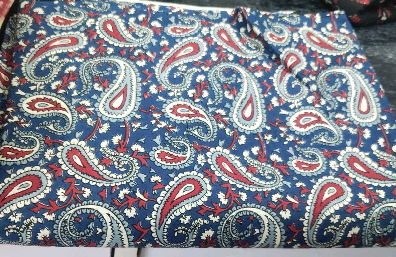 CAMBRIC COTTON 2.5 MTR Blue Print